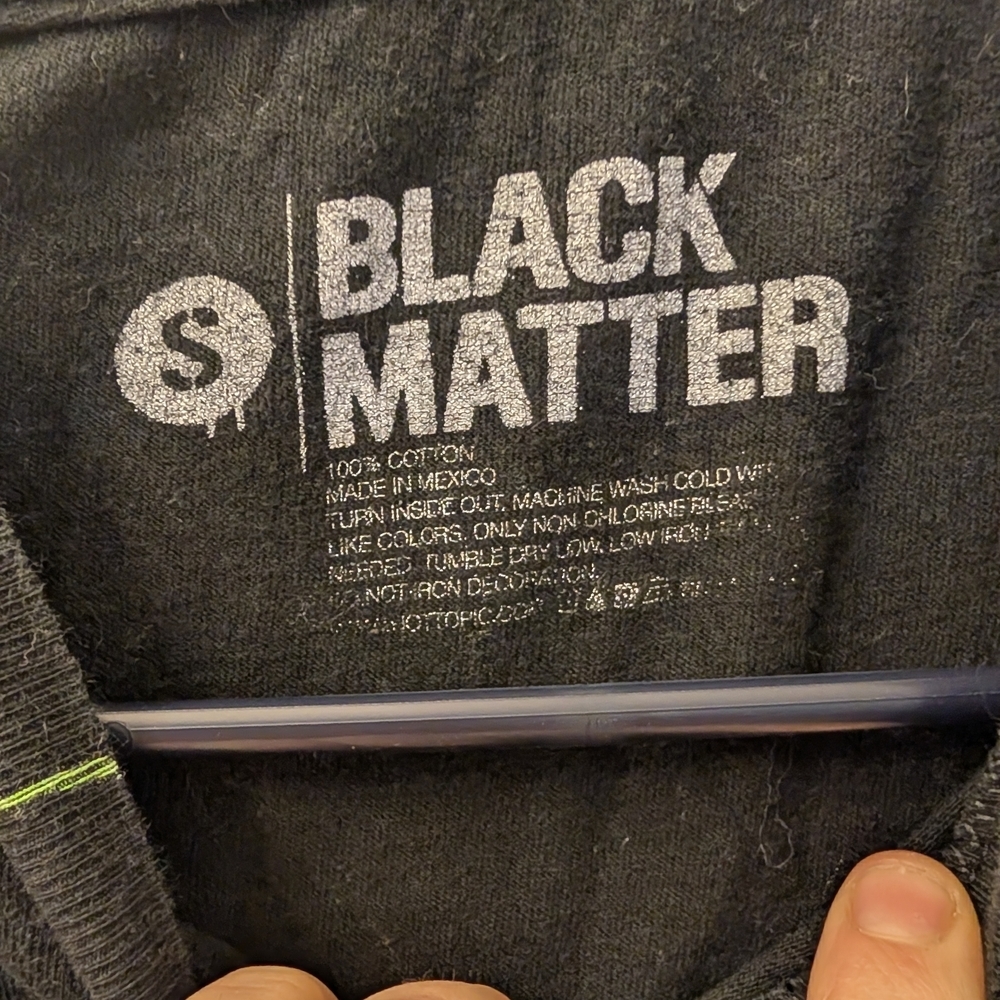 Black Matter Black Dinosaur Tee Size Small - Picture 2 of 5
